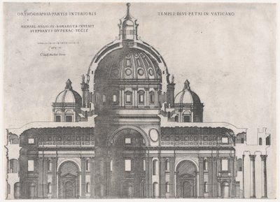 Speculum Romanae Magnificentiae : St. Pierre, 16ème siècle - Etienne Duperac