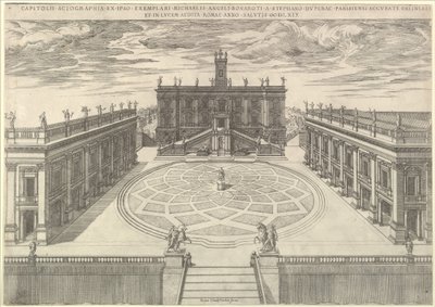 Speculum Romanae Magnificentiae: Vue du Capitole romain, 1569 - Etienne Duperac