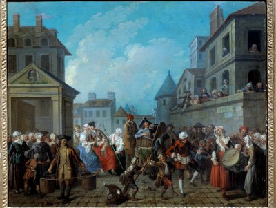 Carnaval dans les rues de Paris - Étienne Jeaurat