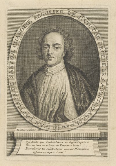 Portrait du Poète Jean-Baptiste de Santeul 1630-1697, vers 1700 - Etienne Jehandier Desrochers