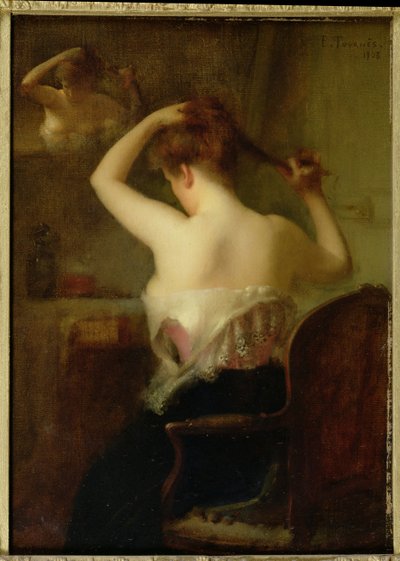 Femme arrangeant ses cheveux, 1903 - Etienne Tournes