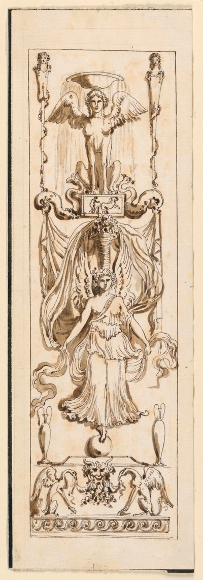 Projet pour un panneau peint - Etienne de Lavallee Poussin