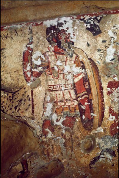 Un guerrier (Fresque, 4ème siècle av. J.-C.) - Etruscan
