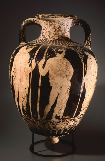 Amphore avec pointe par le Peintre de Pérouse. Poterie à figures rouges de Pérouse (Ombrie). Civilisation étrusque, 4e siècle av. J.-C. - Etruscan