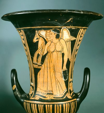 Calyx-krater (grand vase) par le Peintre de Berkeley représentant un esprit ailé. Civilisation étrusque, IVe siècle av. J.-C. - Etruscan