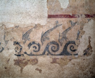Détail de la fresque de la tombe Bruschi, IIe siècle av. J.-C. - Etruscan