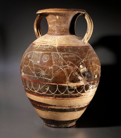 Art étrusque : amphore décorée par le peintre de Cappi - Etruscan