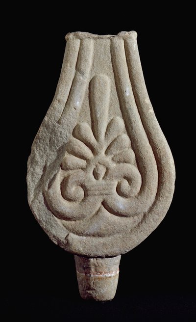 Civilisation étrusque : stèle de Fiesole en grès de Sesto Fiorentino Italie. 550-500 av. J.-C. Florence, Museo Archeologico - Etruscan