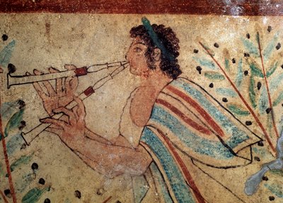 Flûtiste. Détail d