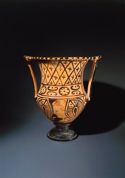 Cratère à calice à figures rouges (vase utilisé pour mélanger le vin et l