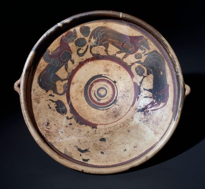 Plaque en terre cuite représentant des animaux, 600-590 av. J.-C. - Etruscan