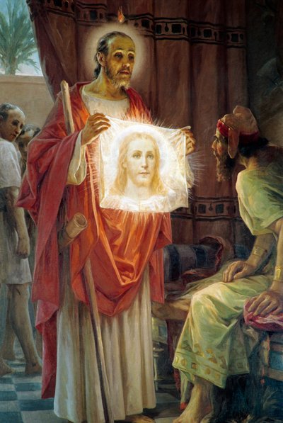 Saint Jude Thaddée avec le roi Abgar d