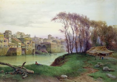Vue des Prati di Castello, Rome - Ettore Roesler Franz