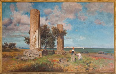 Le Temple de Jupiter à Syracuse - Ettore de Maria Bergler