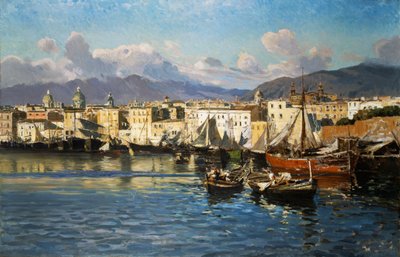 Vieux port de Palerme - Ettore de Maria Bergler