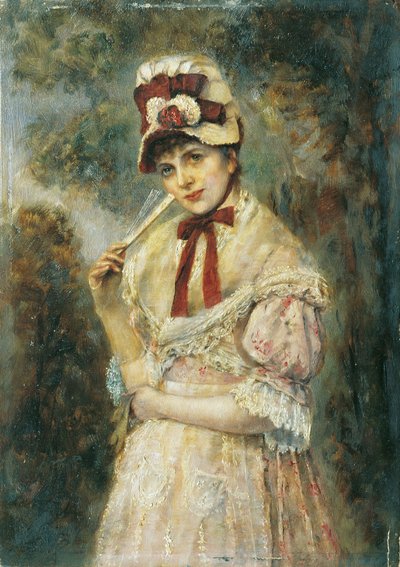 Portrait de dame - Eugen Horstig