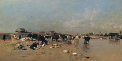 Abreuvoir à bétail à la Waag - Eugen Jettel