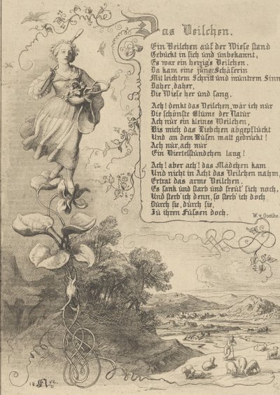 Nénuphar, Violette, Roi de Thulé, la vengeance des fleurs, 1852 - Eugen Napoleon Neureuther