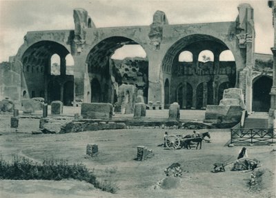 Basilique de Maxence et Constantin dans le Forum Romanum, Rome, Italie, 1927 - Eugen Poppel
