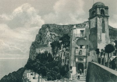 Église sur le rivage, Capri, Italie, 1927 - Eugen Poppel