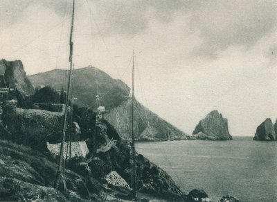 Marina Piccola avec filets de chasseurs, Capri, Italie, 1927 - Eugen Poppel