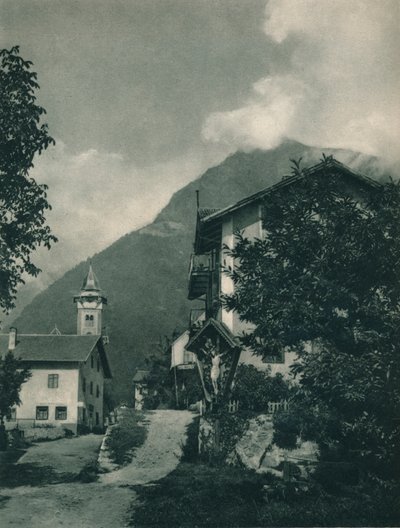 Route vers le château de Tyrol, Merano, Tyrol du Sud, Italie, 1927 - Eugen Poppel