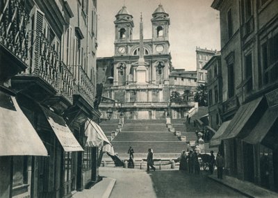 Escalier Espagnol et église de la Trinité-des-Monts, Rome, Italie, 1927 - Eugen Poppel