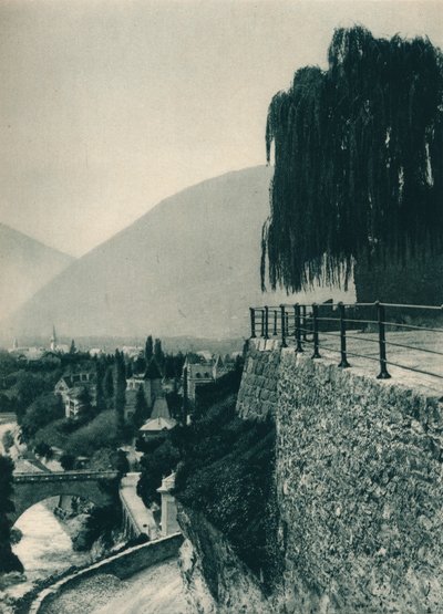 Vue de la ville, Merano, Tyrol du Sud, Italie, 1927 - Eugen Poppel