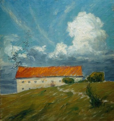 Le vieux château, Esquisse - Eugen Prinz von Schweden