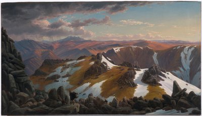 Vue nord-est depuis le sommet nord du mont Kosciusko - Eugen von Guerard