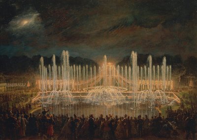 Nocturne à Versailles (Les grandes eaux à Versailles) - Eugene Louis Lami