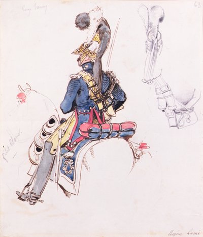 Soldat à cheval - Eugene Louis Lami