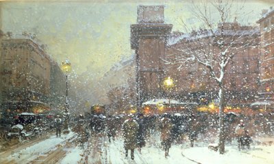 Porte St. Martin, à Paris - Eugene Galien Laloue