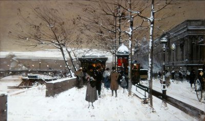 Quai de Seine - Eugene Galien Laloue