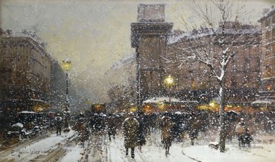La Porte St. Martin - Eugene Galien Laloue