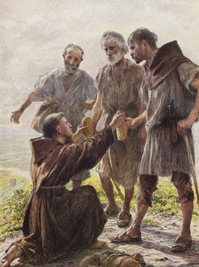 Frère Ange et les trois brigands - Eugene (after) Burnand