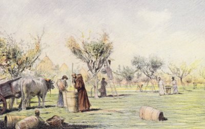 Frère Giles travaillant dans le vignoble - Eugene (after) Burnand