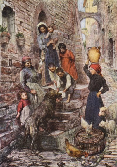 Le loup de Gubbio après sa conversion - Eugene (after) Burnand