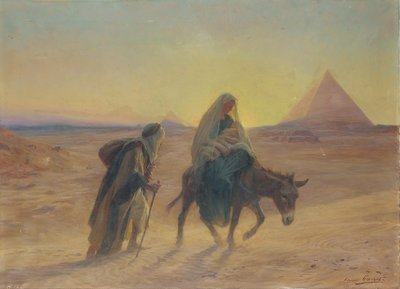 La Fuite en Égypte - Eugene Alexis Girardet
