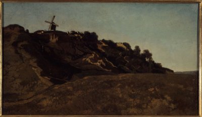 Vue de Montmartre, vers 1848 - Eugene Antoine Samuel Lavieille