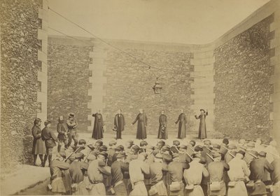 Exécution des otages, prison de la Roquette, le 24 mai 1871 - Eugene Appert