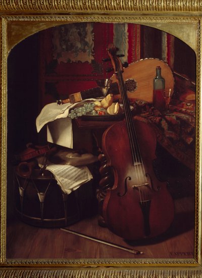 Nature morte avec instruments de musique - Eugene Appert