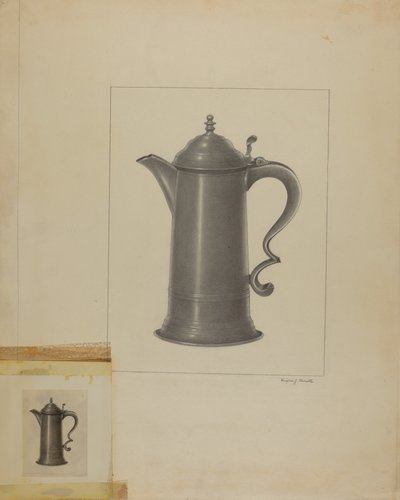 Flacon en étain - Eugene Barrell