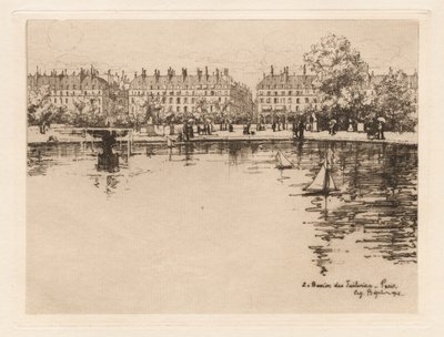 Le Bassin des Tuileries - Eugene Bejot