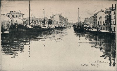 Le canal Saint-Martin - Eugene Bejot