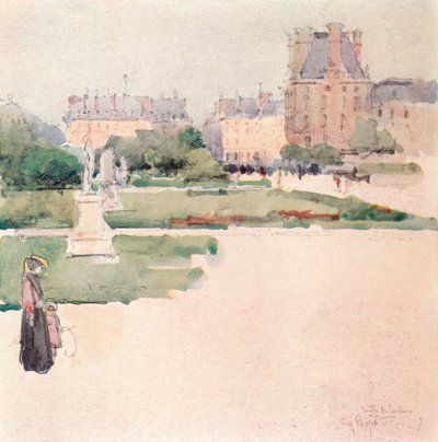 Les Jardins des Tuileries, 1915 - Eugene Bejot