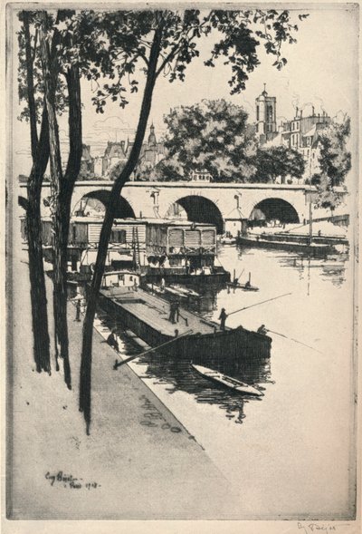 Lavage des bateaux, 1915 - Eugene Bejot