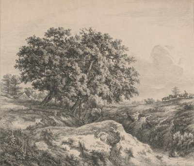 Le chêne au ravin, 1845 - Eugene Bléry