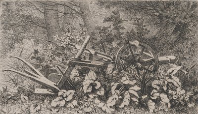 La Charrue avec des plantes de bardane, 1858 - Eugene Bléry