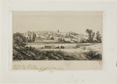 Vue du village de Limay - Eugene Bléry